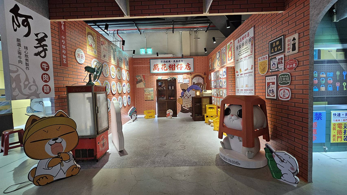 展場重建該年代最熟悉的生活場景。 圖：孫家銘攝