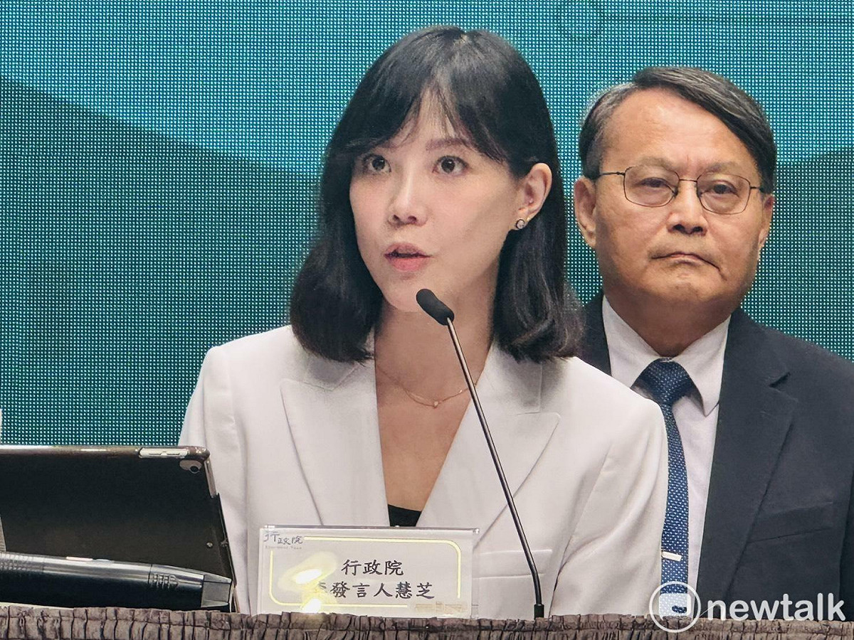 行政院發言人李慧芝。 圖：謝莉慧/攝