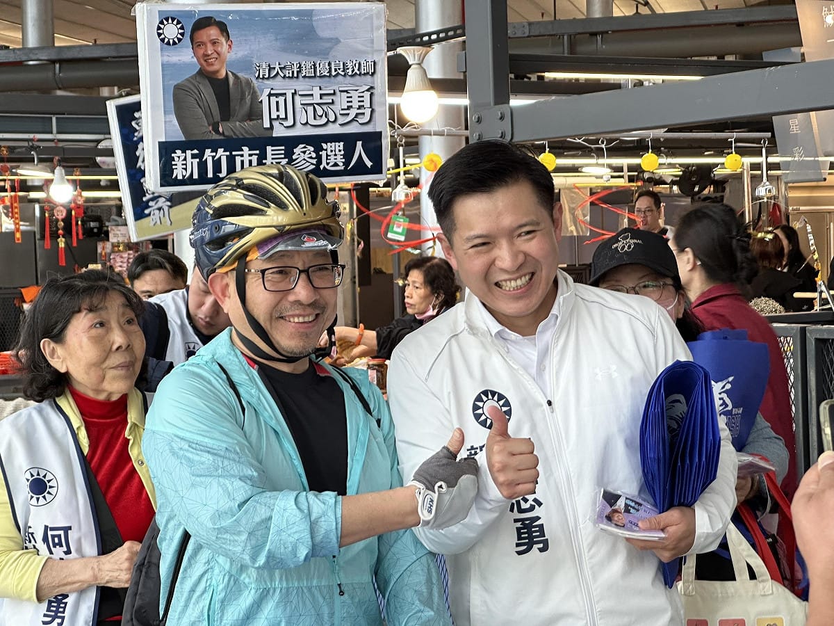 清華大學兼任助理教授何志勇持續爭取參選2026新竹市長。 圖：何志勇/提供