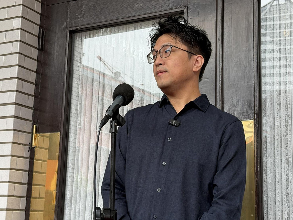 民進黨台北市長參選人、立委沈伯洋。 圖：金大鈞／攝