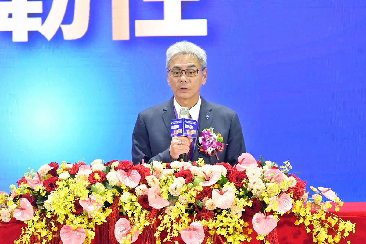 楊宗興致詞表示工程建設是國家發展的重要基石。 圖：中工會/提供
