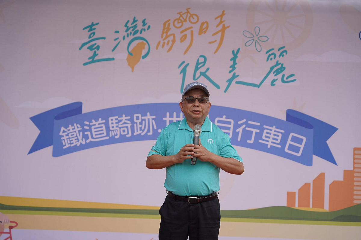 參山處長曹忠猷歡迎大家騎乘順遊二水和集集。 圖：參山處/提供