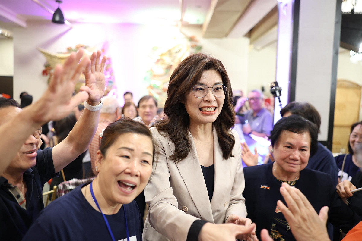 國民黨主席鄭麗文訪美，飛往各個城市期間與當地僑界會面。 圖：國民黨/提供（資料照）