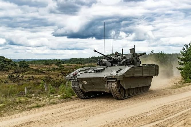 英國阿賈克斯(Ajax)戰車。 圖 : 翻攝自臉書/台海軍情員