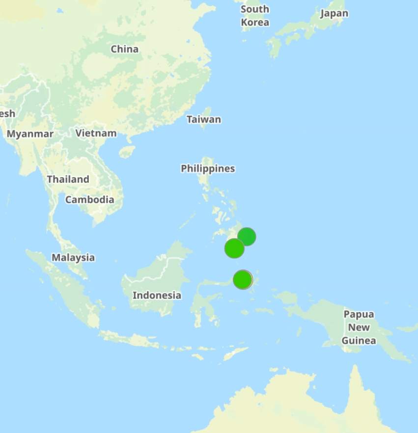 台灣時間今天上午7時38分，菲律賓民答那峨島發生規模8.2地震，震央位於東經125.20度、北緯5.70度。中央氣象署研判可能在太平洋地區引發海嘯威脅，對台灣暫無影響。 圖：取自中央氣象署