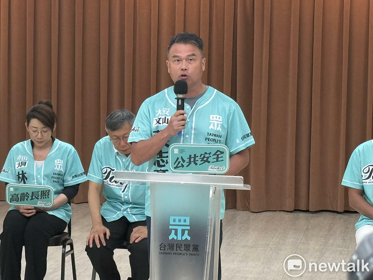 民眾黨台北市大安文山區議員張志豪。 圖：周煊惠 / 攝