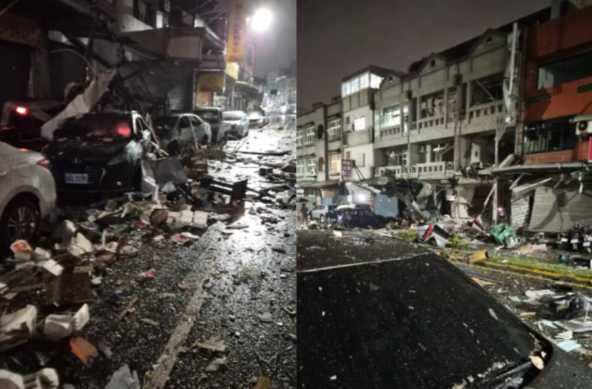 新竹市一家便當店發生嚴重氣爆事件。 圖：新竹人新竹市臉書社團