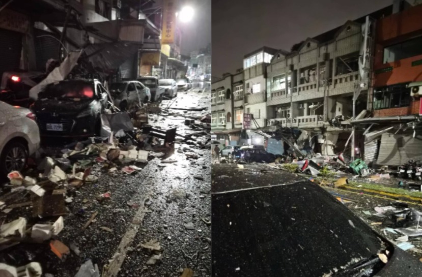 新竹市一家便當店發生嚴重氣爆事件。 圖：新竹人新竹市臉書社團