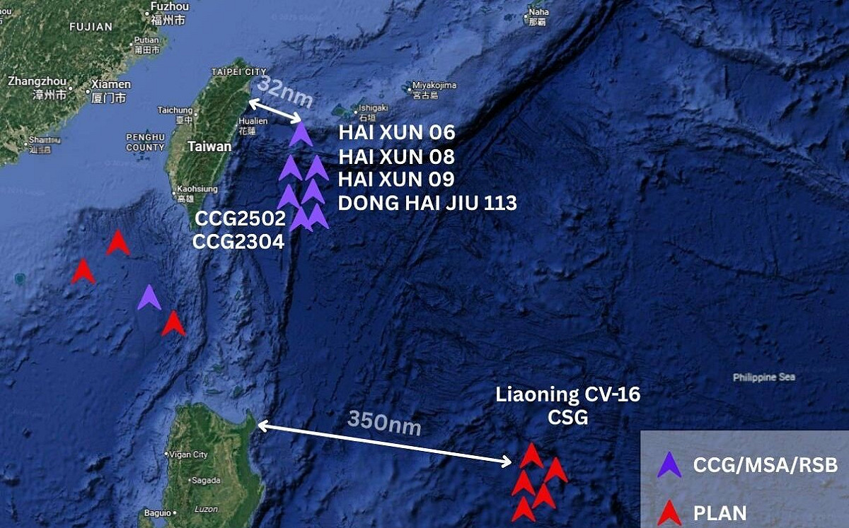 吳釗燮「再貼」中國海事船隻逼近32海里位置 籲商船「無視」中國海警
