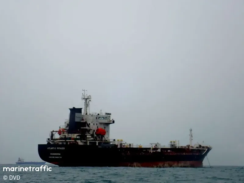 「馬里維克斯號」（M/T Marivex）。 圖：翻攝自 Marine Traffic 網站