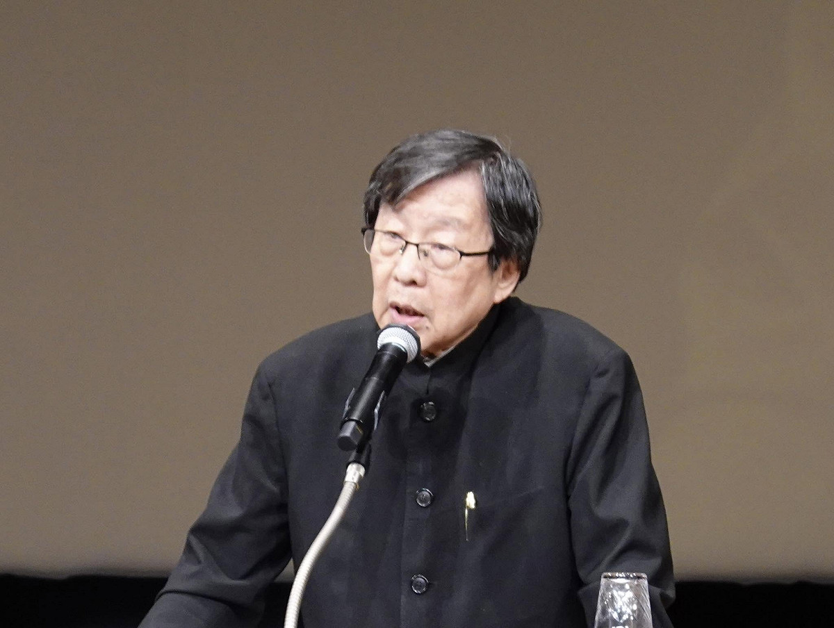 總統府資政邱義仁受邀出席「第一屆安倍晉三與現代日本研究國際論壇」，並進行專題演講。 圖：駐日代表處提供