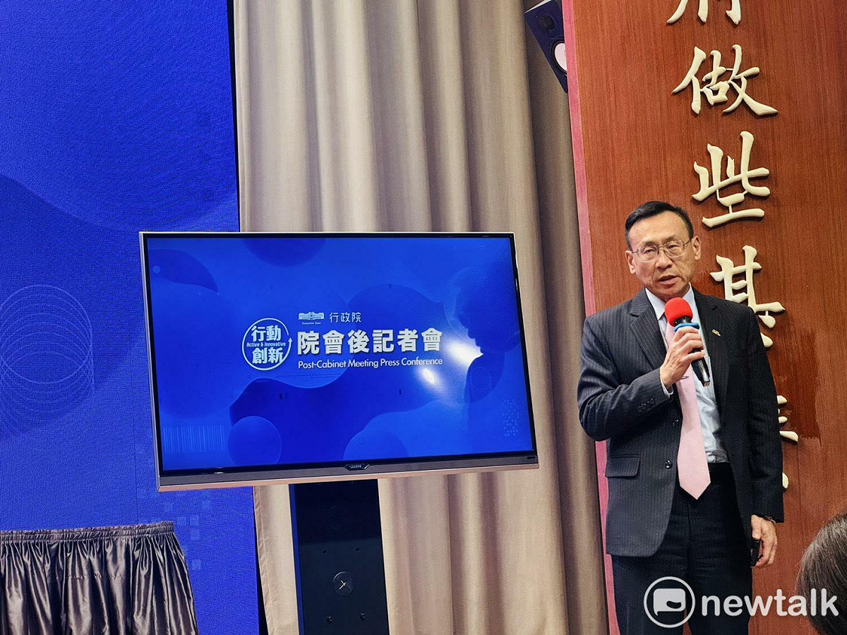 外交部亞太司司長林昭宏今（11日）列席行政院會後記者會。 圖：謝莉慧/攝