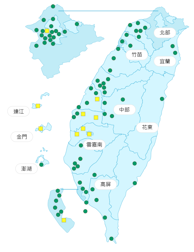 環境部公布各地空氣品質概況。  圖：環境部提供