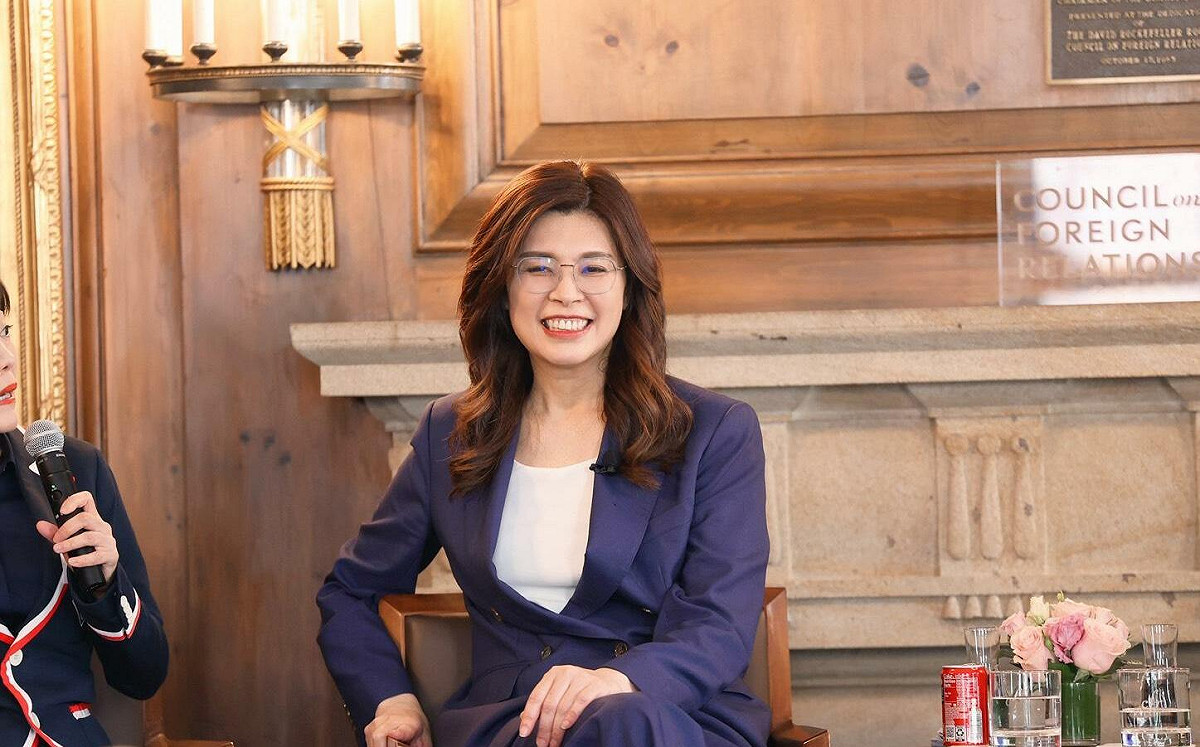 訪華府被問統一敏感題 鄭麗文：若改變現狀台人意願須受到尊重