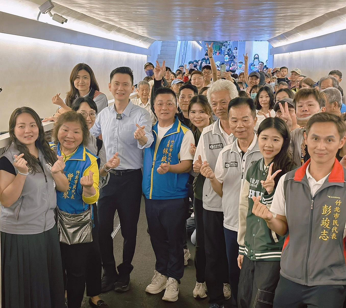 竹北市民代表會主席林啟賢領跑國民黨竹北市長初選，副縣長陳見賢力挺支持。 圖：翻攝自林啟賢粉絲團