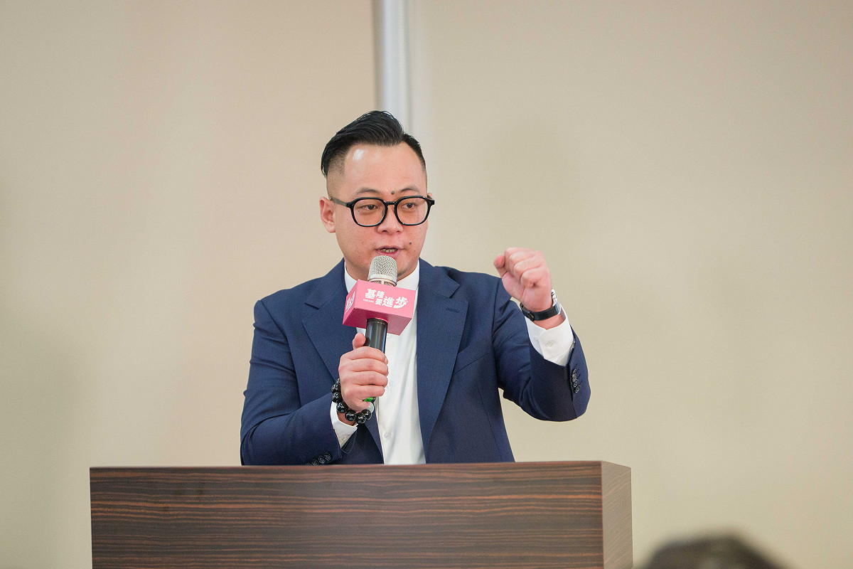 民進黨基隆市長參選人童子瑋。 圖：民進黨/提供