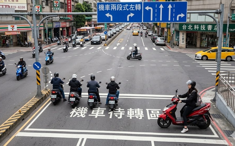 機車如何左轉引熱議！逾8成民眾支持「兩段式左轉」更安全