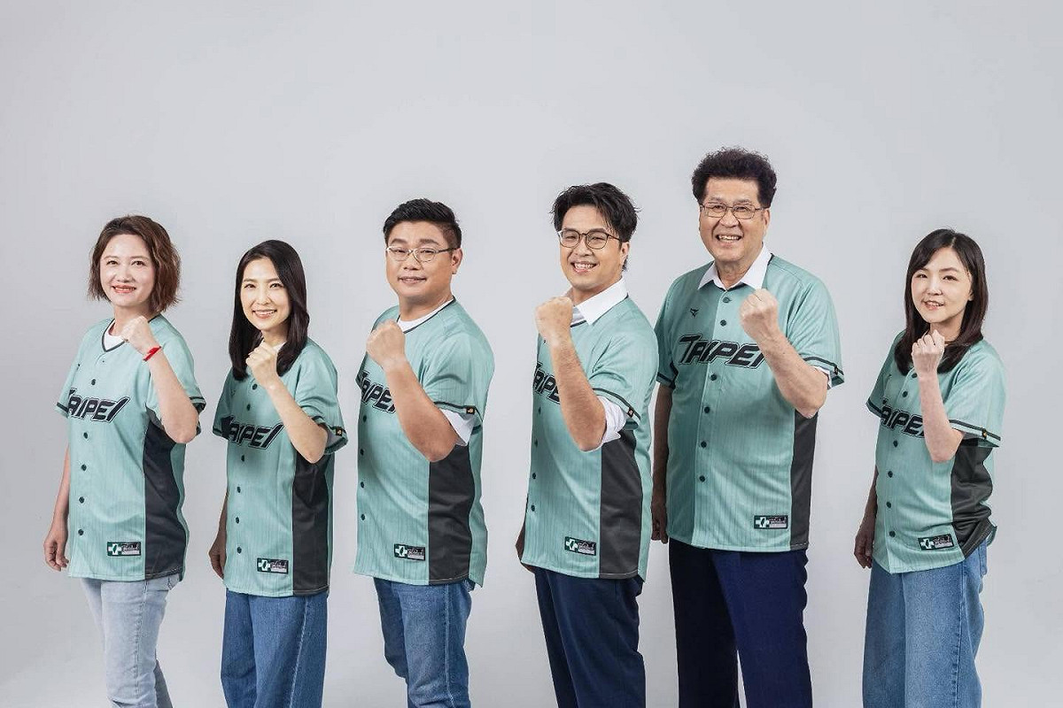 沈伯洋與北投、士林區議員參選人林延鳳、鍾佩玲、陳賢蔚、林世宗、陳慈慧 圖：翻攝自沈伯洋臉書