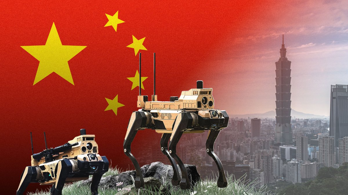 拉奇認為，利用機器人作戰是相當務實的選擇。圖為中國正在研發的地面機器人「 機器狼 」，被外界視為中共用來登陸作戰的武器。 圖：翻攝自@Brad_L_Bowman