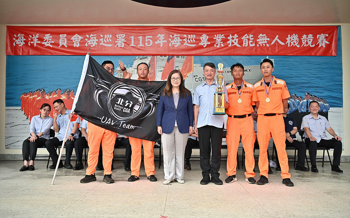因應中國灰色地帶襲擾！管碧玲宣布投入21億 打造海巡無人機監偵網