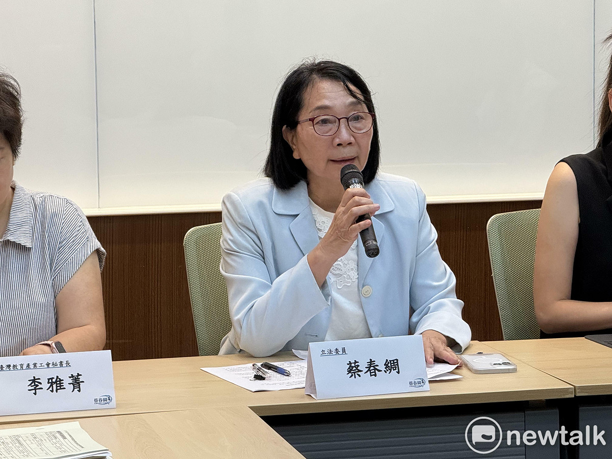 民眾黨立委蔡春綢。 圖：周煊惠 / 攝