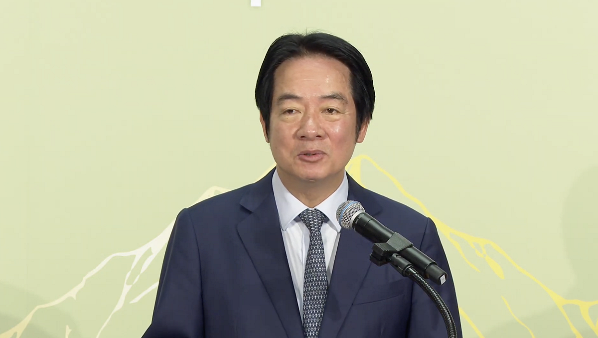 賴清德與外媒交流。 圖：總統府提供