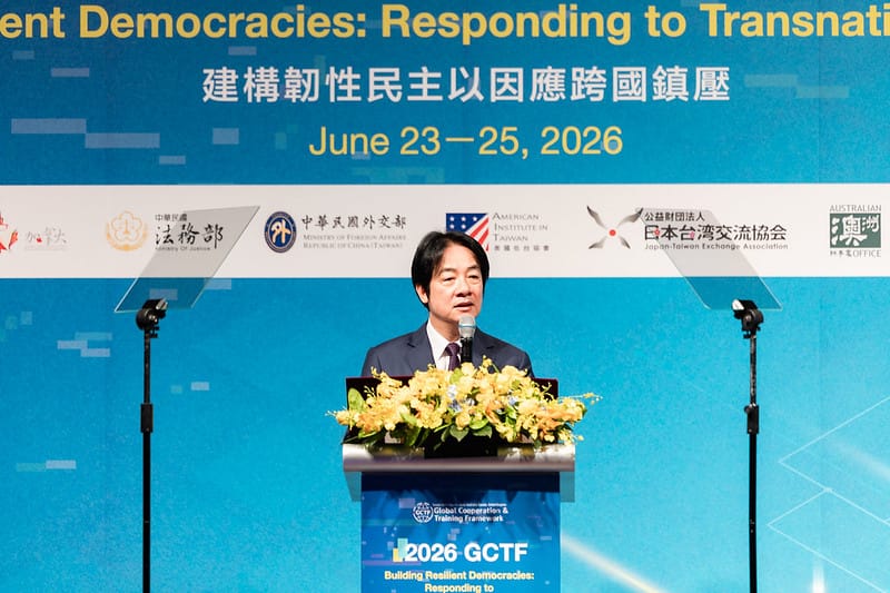 賴清德說，政府從「預防」、「保護」、「反制」三面向著手因應跨國鎮壓。 圖：總統府提供