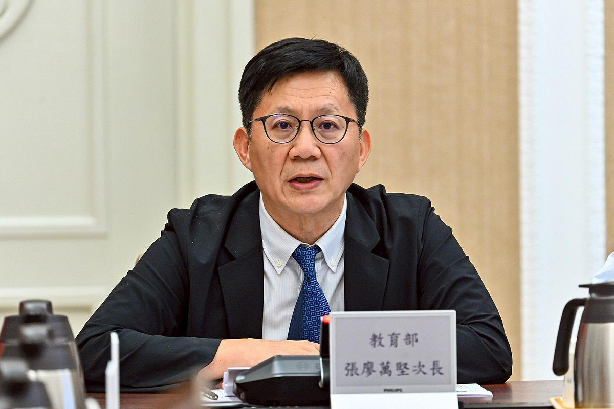 教育部次長張廖萬堅。 圖：行政院提供