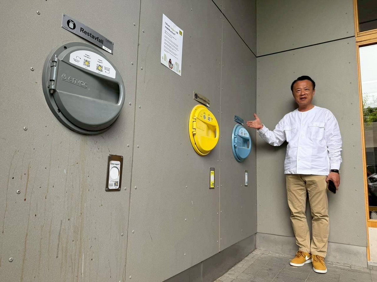 嘉義縣長翁章梁赴瑞典考察，將北歐永續治理經驗導入367公頃新都心規劃。 圖：嘉義縣府提供