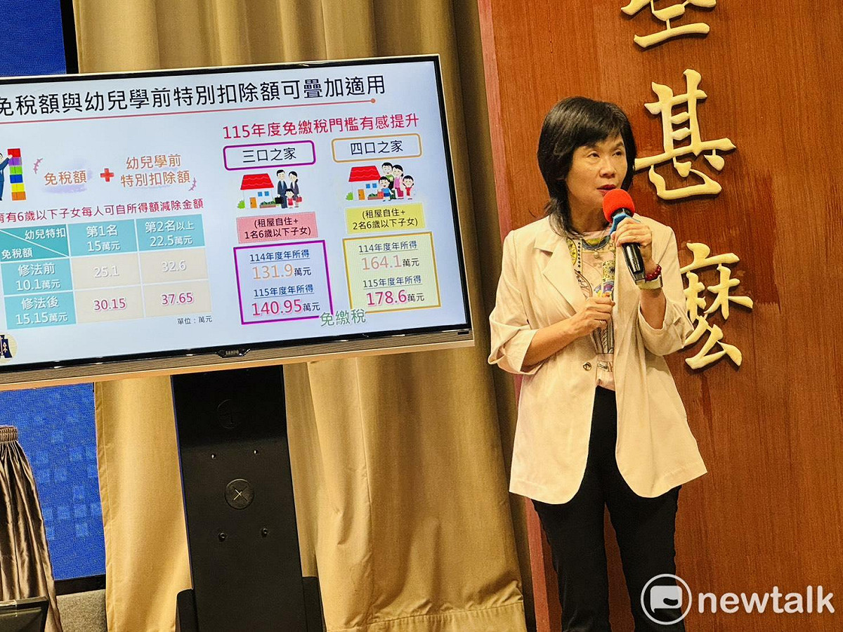 財政部賦稅署長宋秀玲說明《所得稅法》修法。 圖：謝莉慧/攝