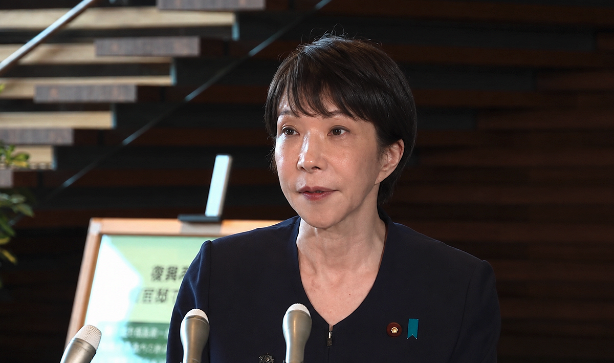 日本首相高市早苗民調持續下滑。 圖：@PressSec_JP Ｘ（資料照）
