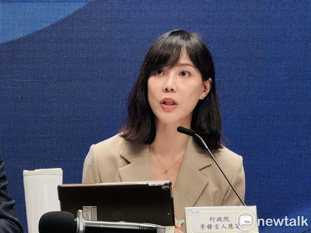 行政院發言人李慧芝今（25）日表示，草案跟條例送到立法院後就會受到全民公開監督。 圖：謝莉慧/攝