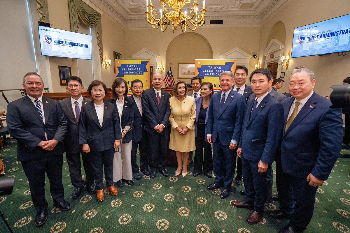 韓國瑜喊話美國會議員：每個大國都要跟台灣談戀愛、但沒要結婚
