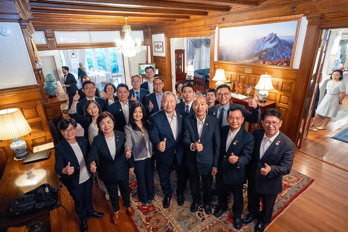 韓國瑜喊話美國會議員：每個大國都要跟台灣談戀愛、但沒要結婚