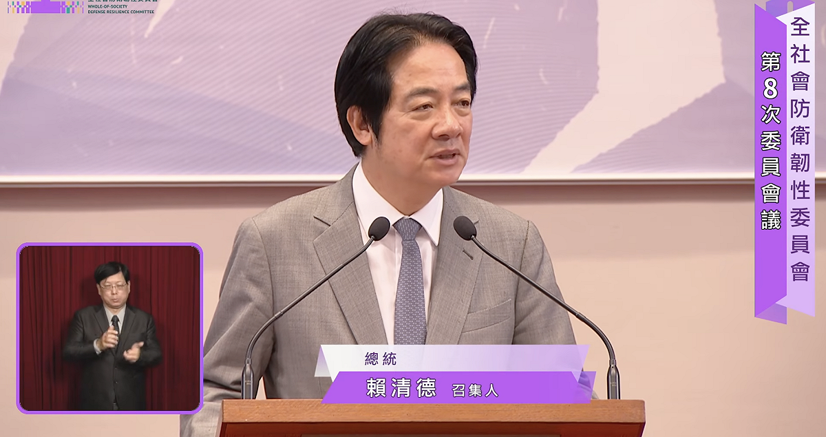 賴清德說，中國才是改變台海現狀，以及印太區域和平穩定的破壞者。 圖：翻攝自賴清德YT
