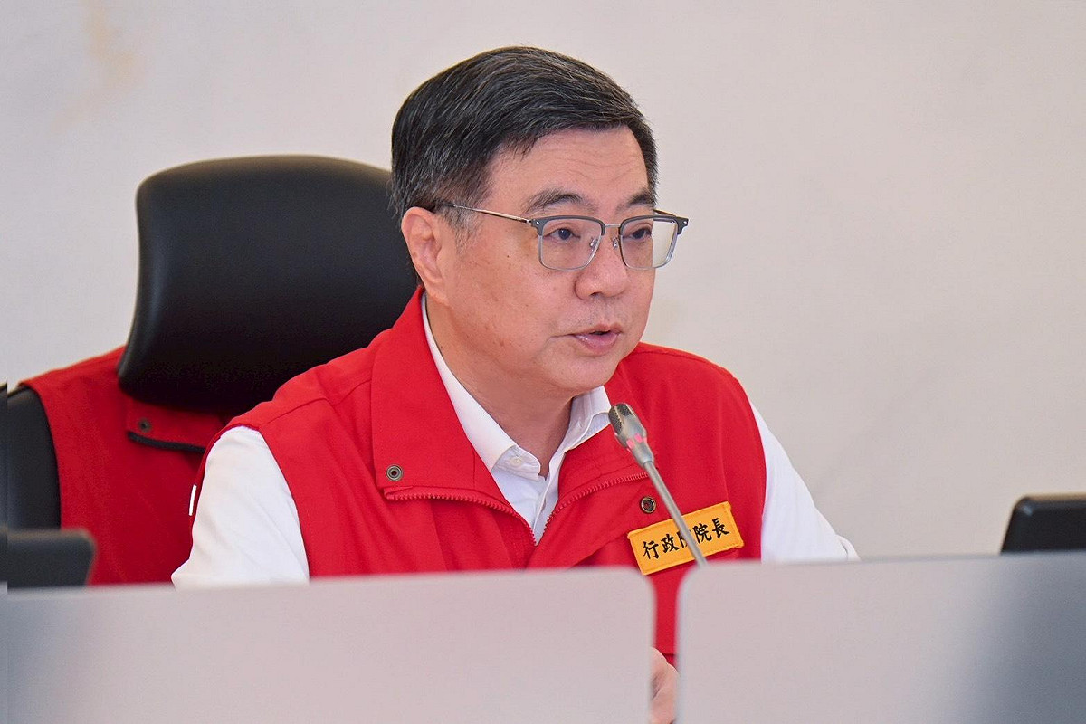 行政院長卓榮泰取消原定行程，於上午09:35前往經濟部水利署防災中心視察。 圖：行政院提供（資料照）