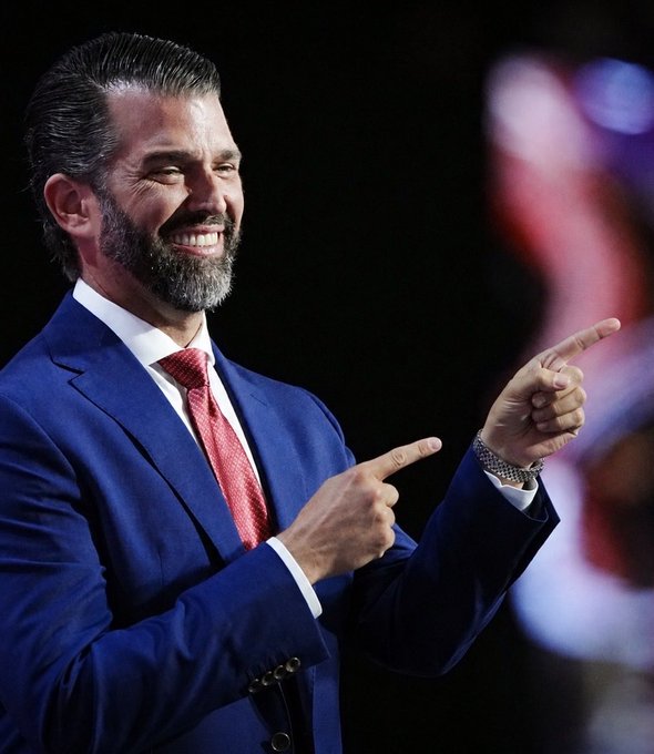 現任總統川普的長子小唐納（Donald Trump Jr.）在2028年共和黨總統提名初選的勝算升至第四位，超越佛羅里達州州長迪尚特（Ron DeSantis）。 圖：翻攝「X」@Polymarket