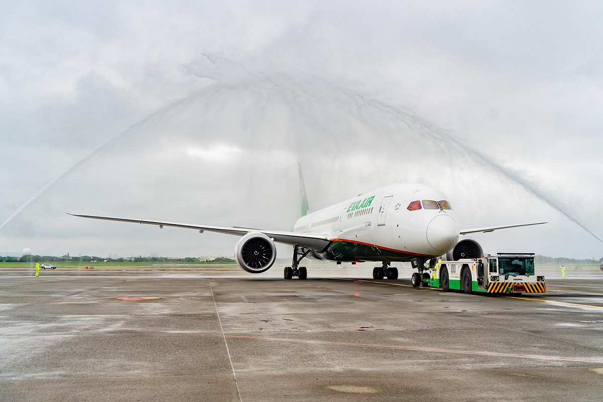 華盛頓特區航線以全新三艙等的波音787-9機型執飛。 圖：長榮航空／提供
