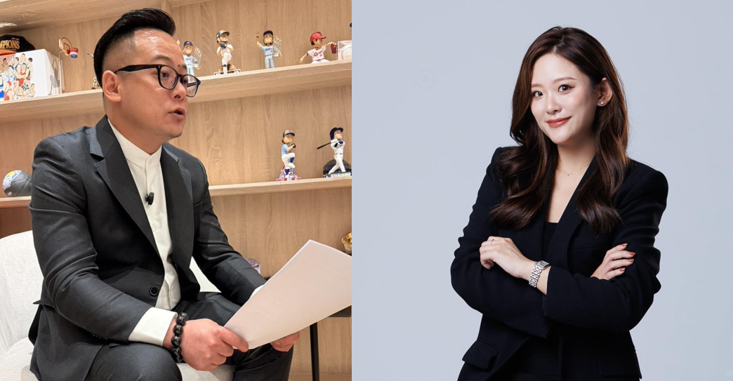 童子瑋挺攬游本明擔任競選總部發言人。 圖：Newtalk/合成