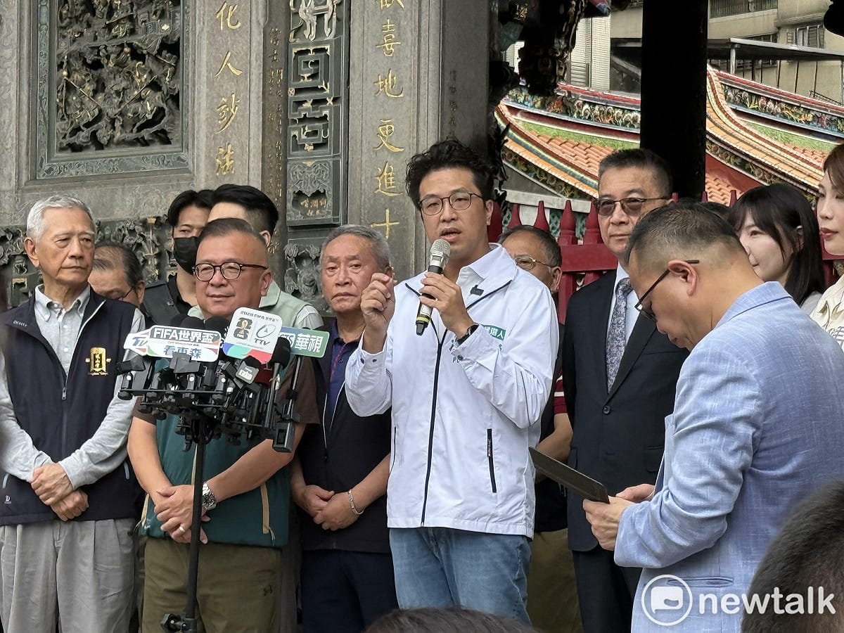 民進黨台北市長參選人沈伯洋。 圖：周煊惠 / 攝