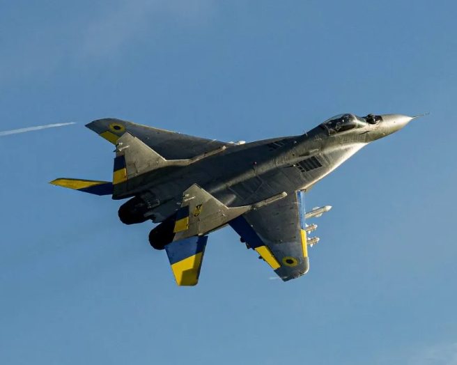 烏軍米格-29戰機。 圖 : 翻攝自熊熊講堂