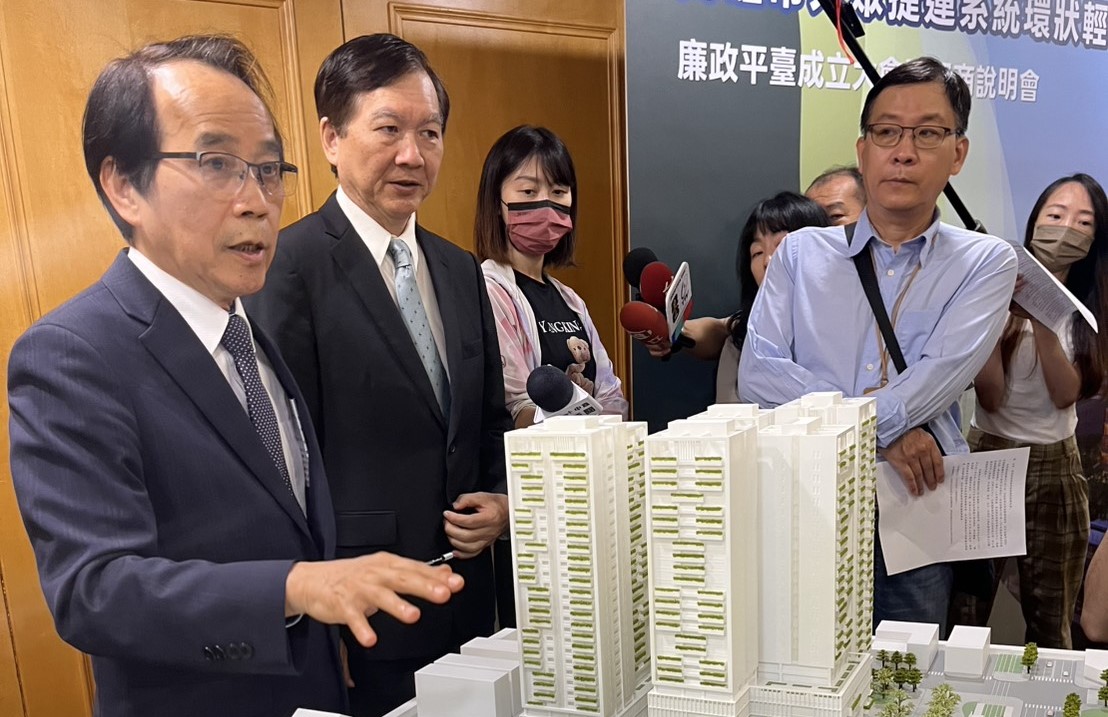 林欽榮表示，環狀輕軌C34站是高雄輕軌完成環狀路網後的第一個聯開招商案件，具有重要指標意義，象徵高雄軌道經濟邁入新紀元。 圖：高雄市捷運局/提供