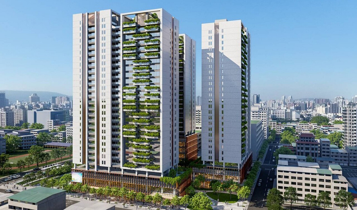 高雄輕軌C34站土地開發案以「全齡健康舒活園區」為核心願景，創造從兒童到高齡者都能安心生活的職住遊憩環境。 圖：高雄市捷運局/提供