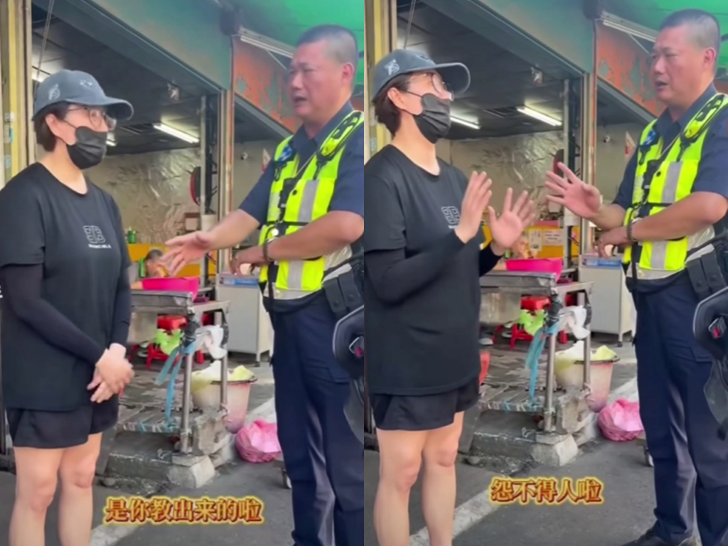 老闆娘遭討債網紅堵門，報警反被嗆。 圖：翻攝自臉書