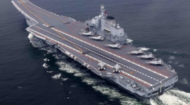 中國航母遼寧艦。  圖 : 翻攝自止戈軍是我