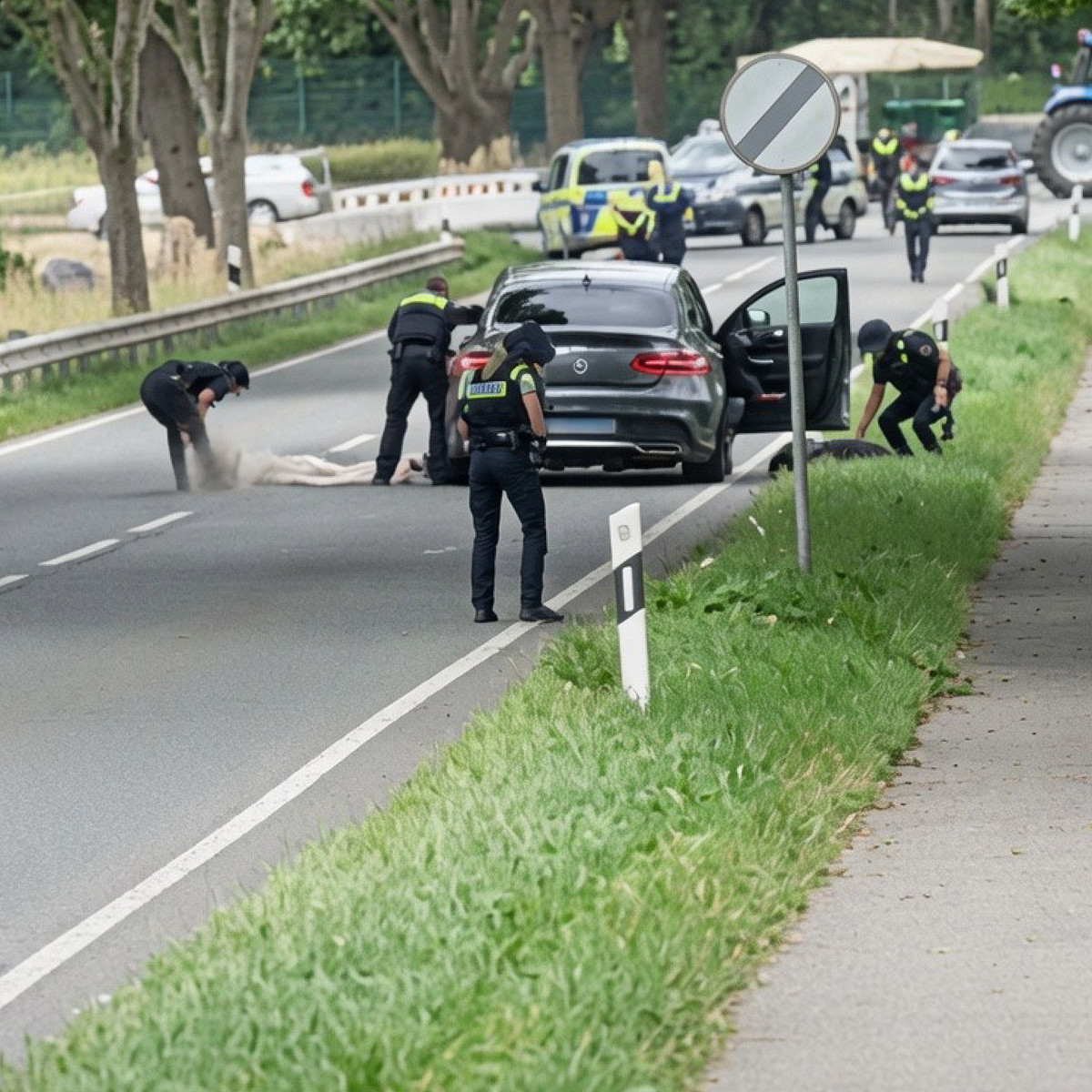 德國北部週一（ 29 日）下午發生一起槍擊事件，共造成 6 人死亡。 圖:翻攝自 X @liz_churchill10