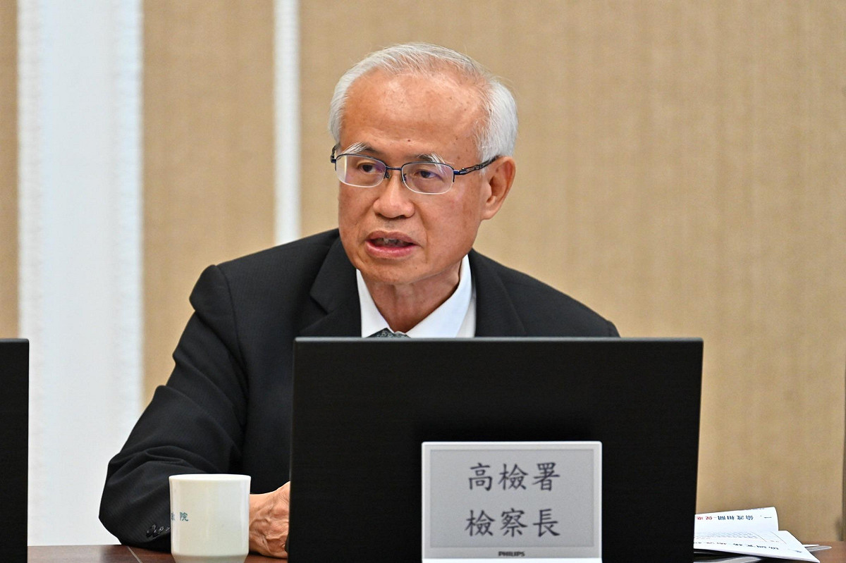 高檢署檢察長張斗輝。 圖：行政院提供