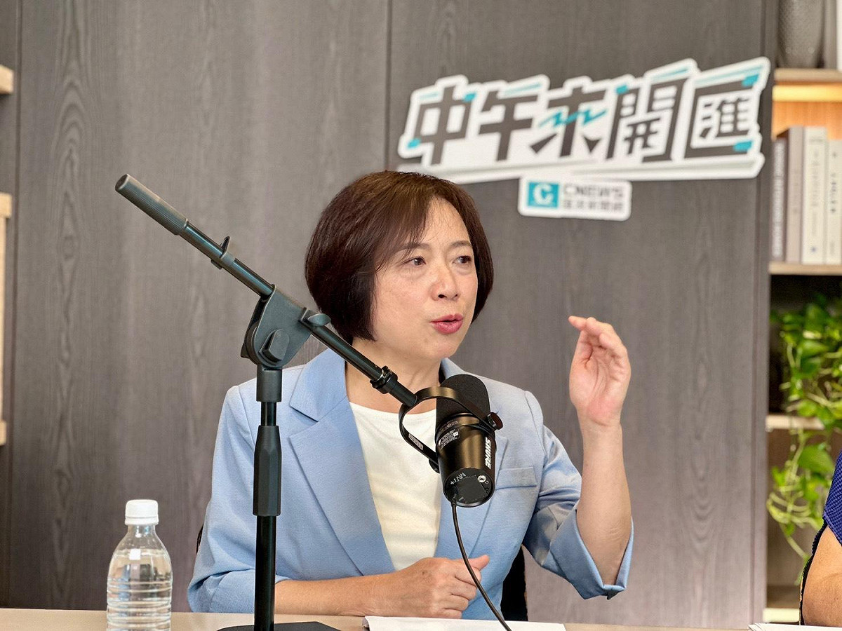 民進黨台中市長參選人何欣純今日接受《CNEWS匯流新聞網》政論節目《中午來開匯》主持人黃光芹專訪。 圖：CNEWS匯流新聞網／提供