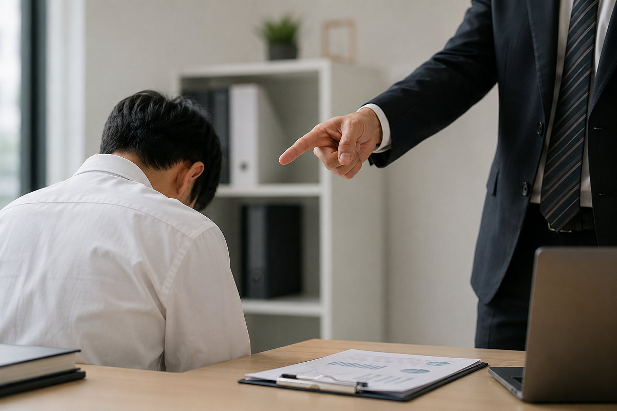 「職場霸凌」納入法律規範，律師王至德整理出5大要件。 圖：ChatGPT生成 / 張瀞文製