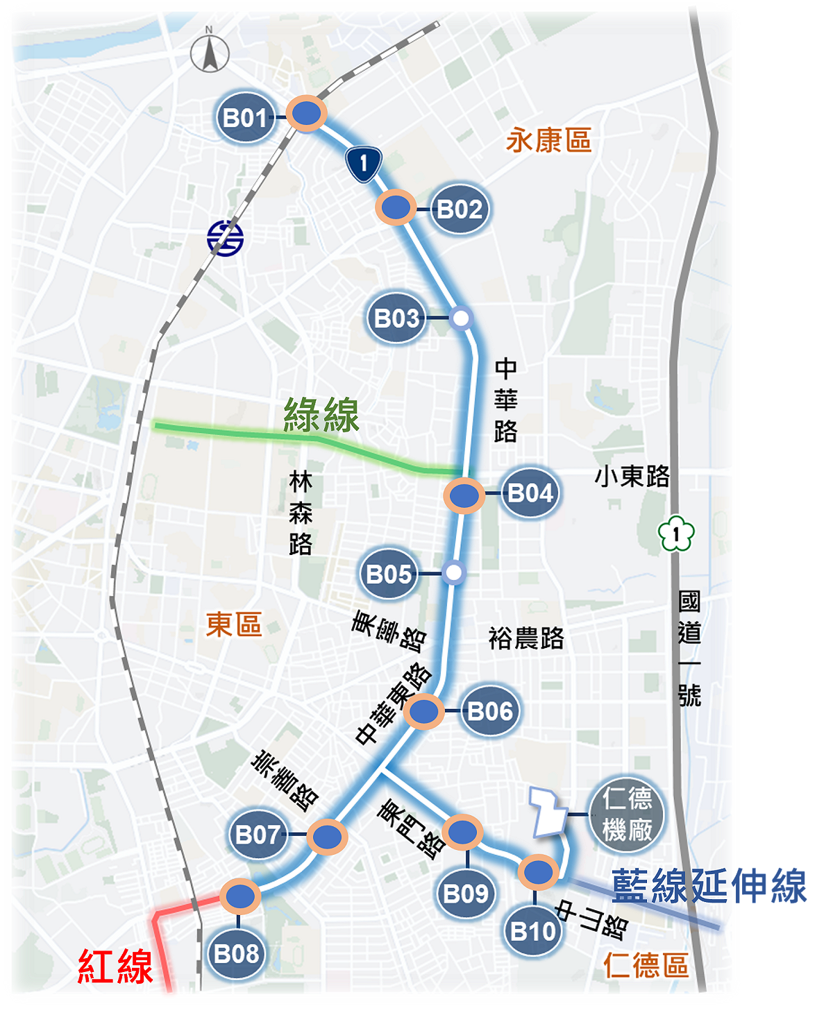 台南市捷運進度最快的第一期藍線計畫，市府將隨即展開後續各項發包作業工作，捷運建設邁向新里程碑。 圖：台南市政府提供